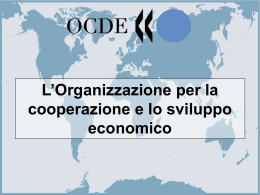 L`Organizzazione per la cooperazione e lo sviluppo economico