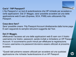 Cos`e` l`HP Passport?