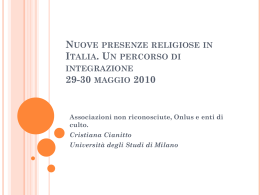 Varese 29 maggio 2010 - Lezione su Associazioni non riconosciute