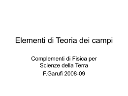 Elementi di Teoria dei campi