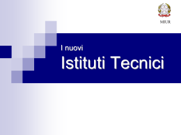Istituti Tecnici - Ufficio Scolastico Regionale per l`Abruzzo