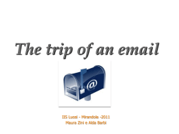 The trip of an email - Portale Europa per l`Istruzione