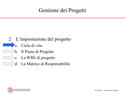 ciclo di vita - project management