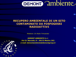 Valutazione radiometrica preliminare
