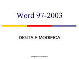 Word Lezione 1