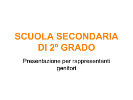 SCUOLA SECONDARIA DI 2&ordm; GRADO