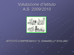 Valutazione d`istituto 2009-2010