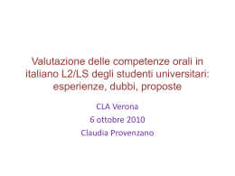 Valutazione orale_CLA_verona