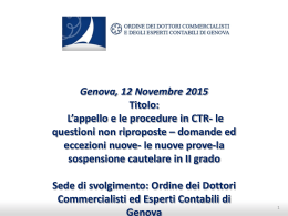 Slide lezione del 12.11.2015