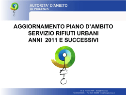 tutti i dati della raccolta differenziata comune per comune