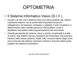 Diapositiva 1 - Materiale corso di laurea ottica ed optometria