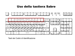 Uso della tastiera Sabre