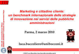 Slide intervento Dott. Buccoliero