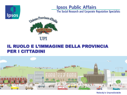 Report ipsos UPI per PRESENTAZIONE