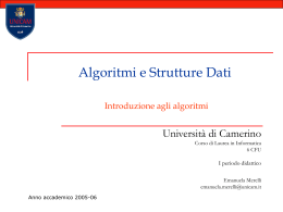 algoritmo - Università di Camerino