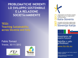 TESSSI: Teaching Sustainability across Slovenia and Italy
