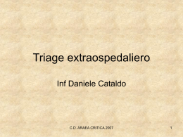 Il triage extraospedaliero