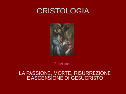 Passione, morte, resurrezione e ascensione