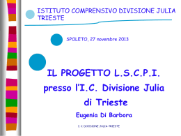 La relazione di contesto, docente LSCPI