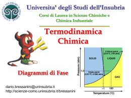 Diagrammi di fase - Università degli Studi dell`Insubria