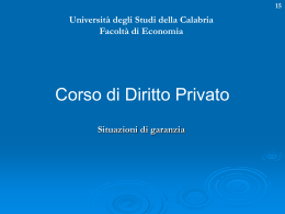 Situazioni di garanzia