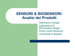 Biosensori e ricerca - Laboratorio di Bionanotecnologie