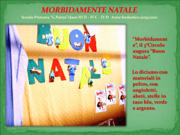 MORBIDAMENTE NATALE Scuola Primaria &ldquo;G.Parini&rdquo;classi III D