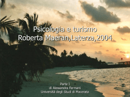 Psicologia e turismo Roberta Maeran,Laterza,2004