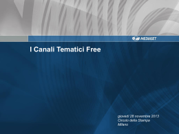 I canali tematici free (Marco Paolini)