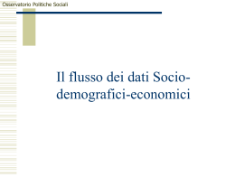 Il sistema informativo- attivazione dei flussi