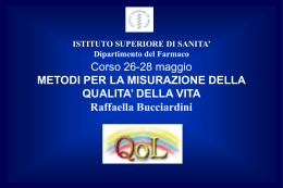 DEFINIZIONE DELLE SCALE - Istituto Superiore di Sanit&agrave;