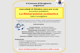 La Commissione mensa - Comune di Brugherio