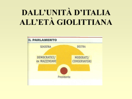 DALL`UNITA` D`ITALIA ALL`ETÀ GIOLITTIANA