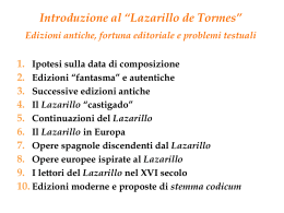 lazarillo pubblicazione e circolazione