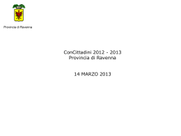 Il secondo appuntamento progettuale: 14 marzo 2013