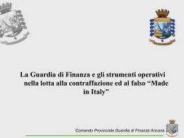 Comando Provinciale Guardia di Finanza Ancona
