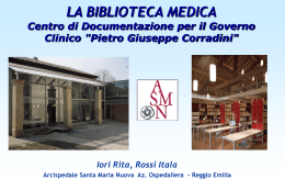 Rita Iori - La biblioteca medica dell`Arciospedale Santa Maria Nuova