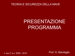 Presentazione programma