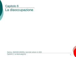 Lucidi capitolo 6 - Dipartimento di Economia, Statistica e Finanza