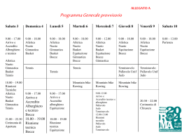 Giochi Nazionali estivi special olympics (Programma)