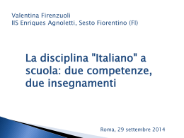 &laquo;per lingua speciale si intende una variet&agrave; funzionale di una lingua