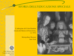 Storia dell`educazione speciale - alfabetico dei docenti 2009