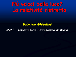 Scarica la presentazione - Osservatorio Astronomico di Brera