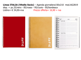 Catalogo fotografico dei prodotti “fuori linea” disponibili in pronta