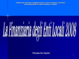 LEGGE 24.12.2007 n. 244, pubblicata sulla GU n. 300 del 28.12