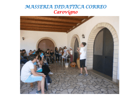 MASSERIA DIDATTICA CORREO Carovigno