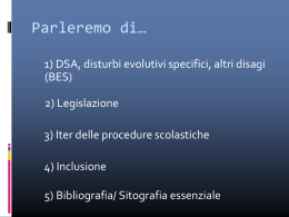 Slide formazione di base DSABES