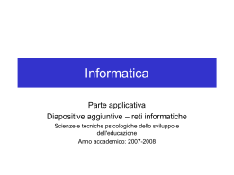 Diapositive aggiuntive sull`uso dei browser e la posta elettronica