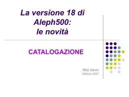 slides intervento Rita Vanin - Universit&agrave; degli Studi di Udine