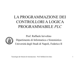 il controllore a logica programmabile (plc)